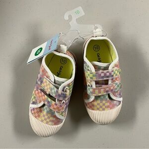 Cat & Jack Multicolor Checkered Kids Sneakers